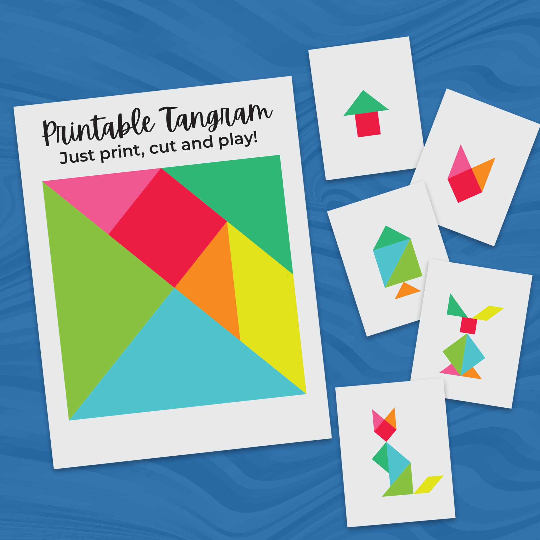 Printable tangram puzzle