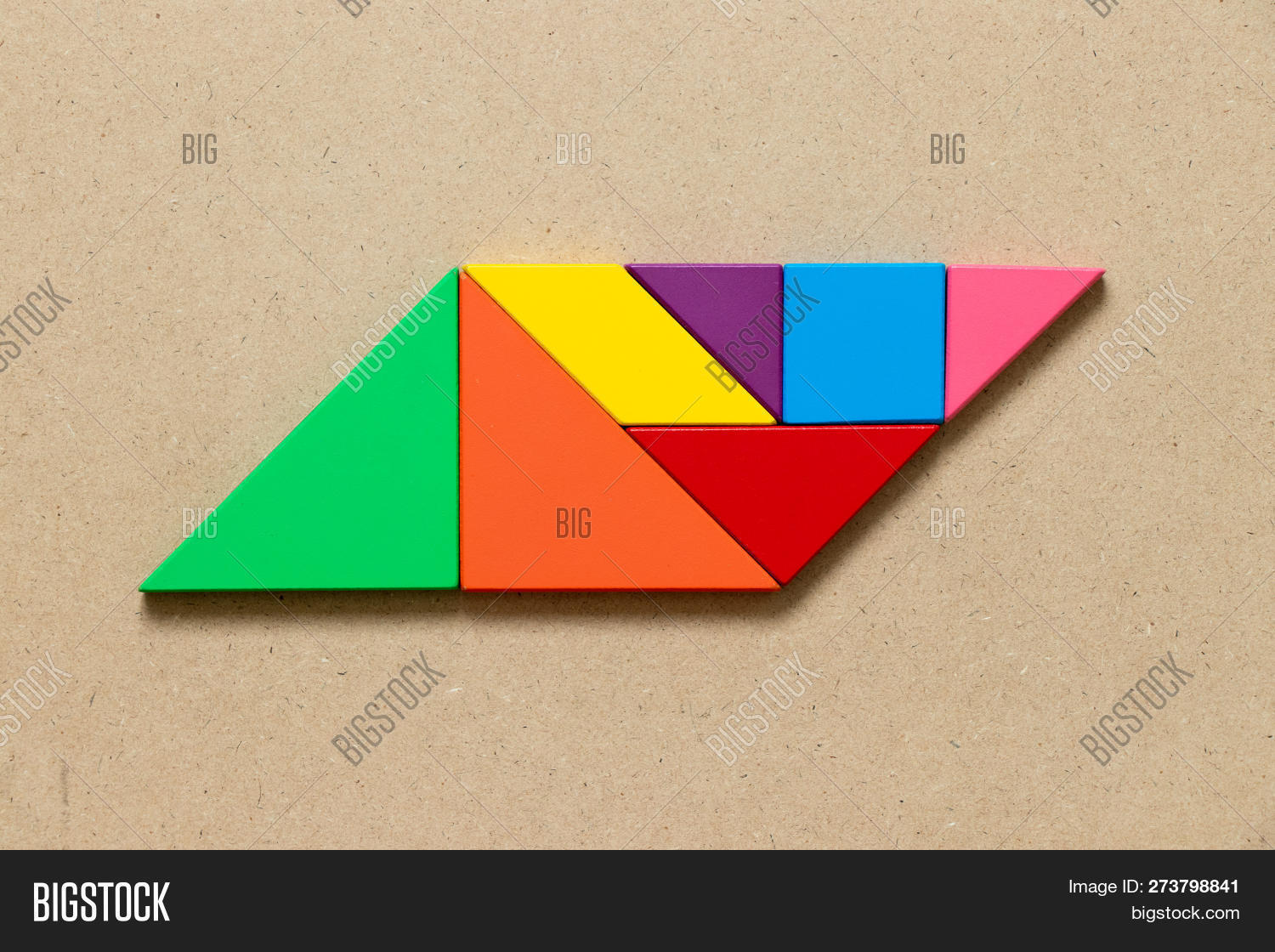 Color tangram puzzle image photo free trial bigstock