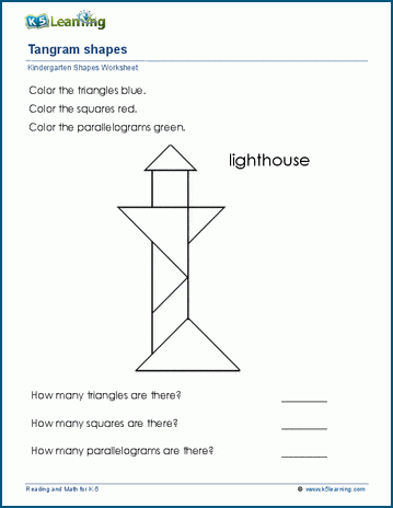 Tangram puzzles k learning