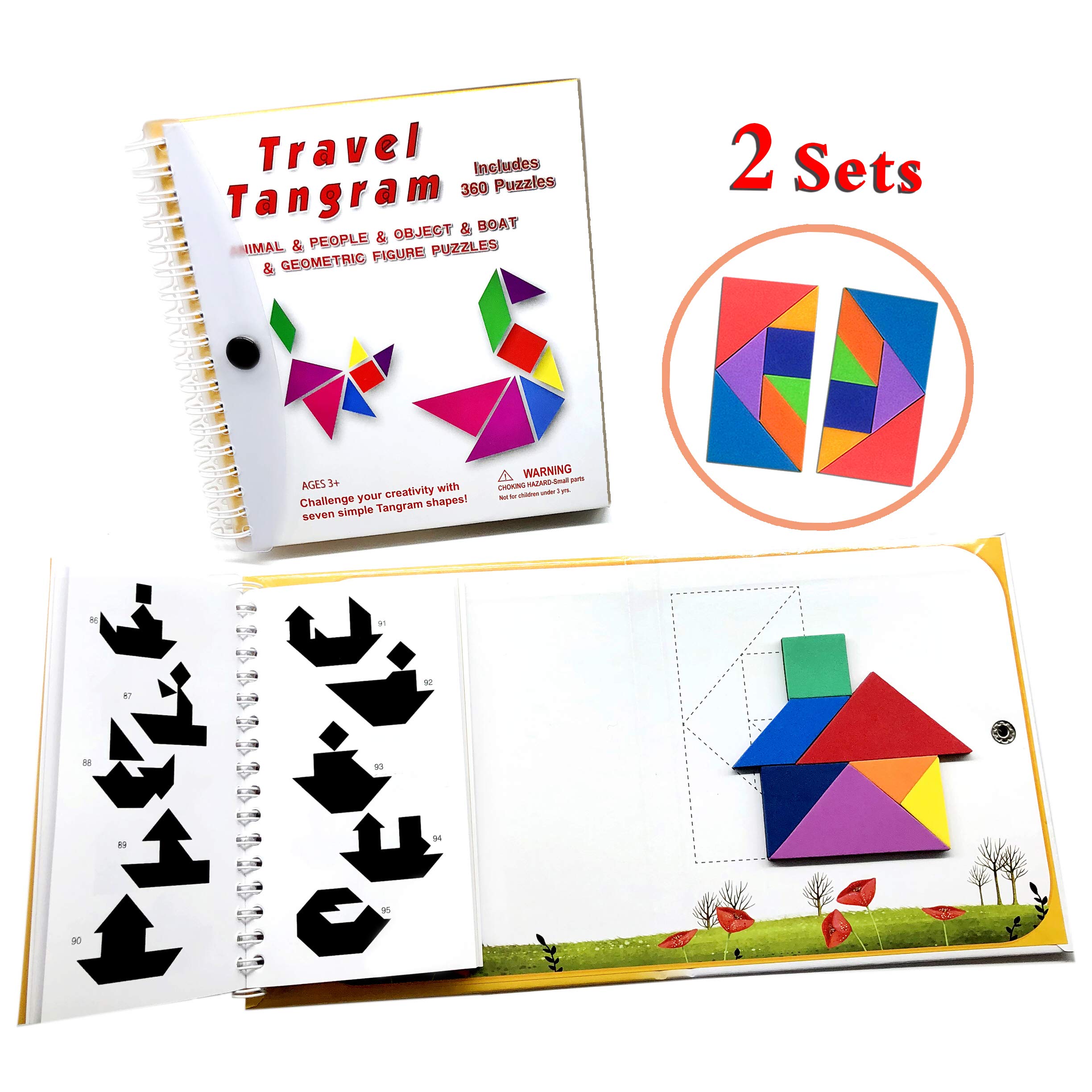 Travel tangram puzzle