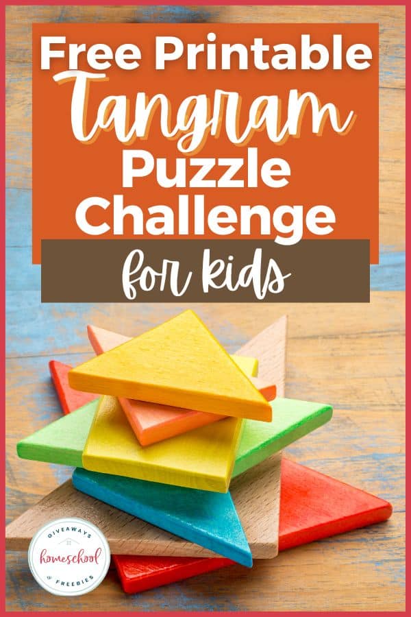 Free printable tangram puzzle challenges for kids