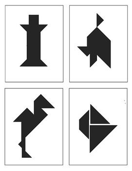 Different tangram puzzles