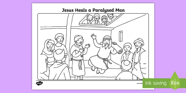 Jesus heals activity page