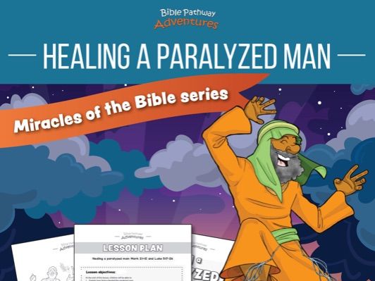 Bible miracles healing a paralyzed man activity book teaching resources