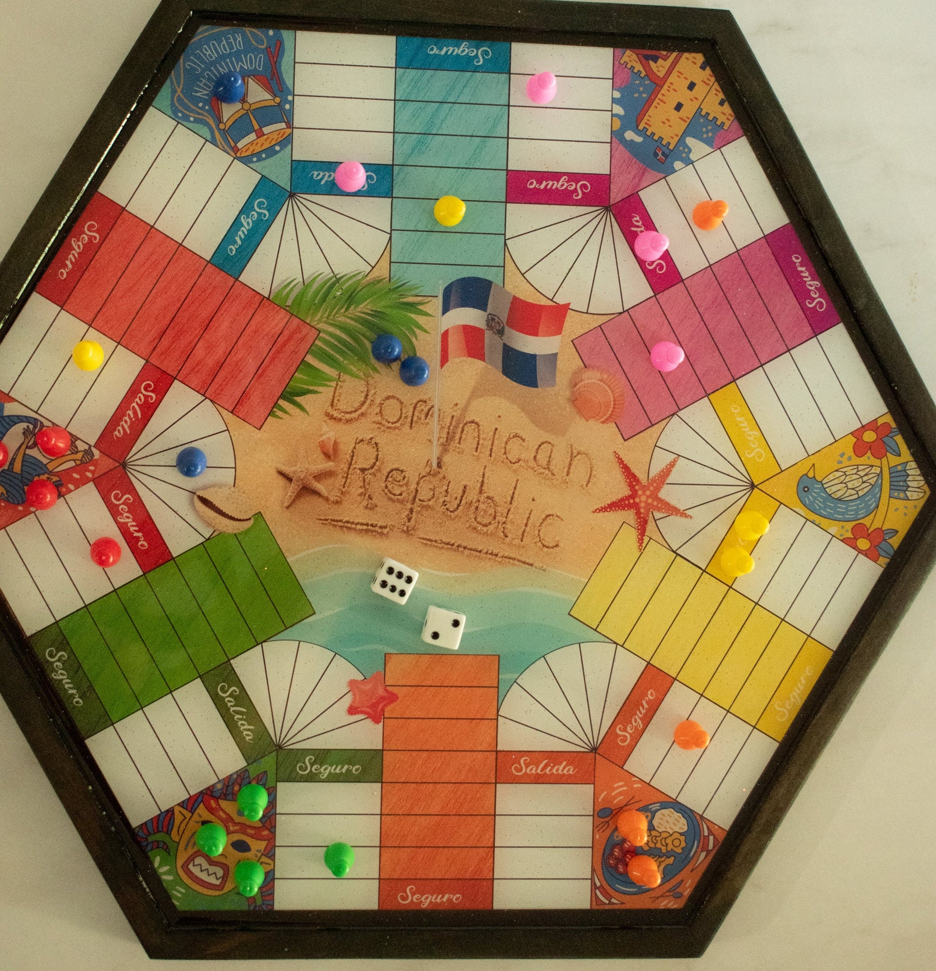 Parcheesi board for players