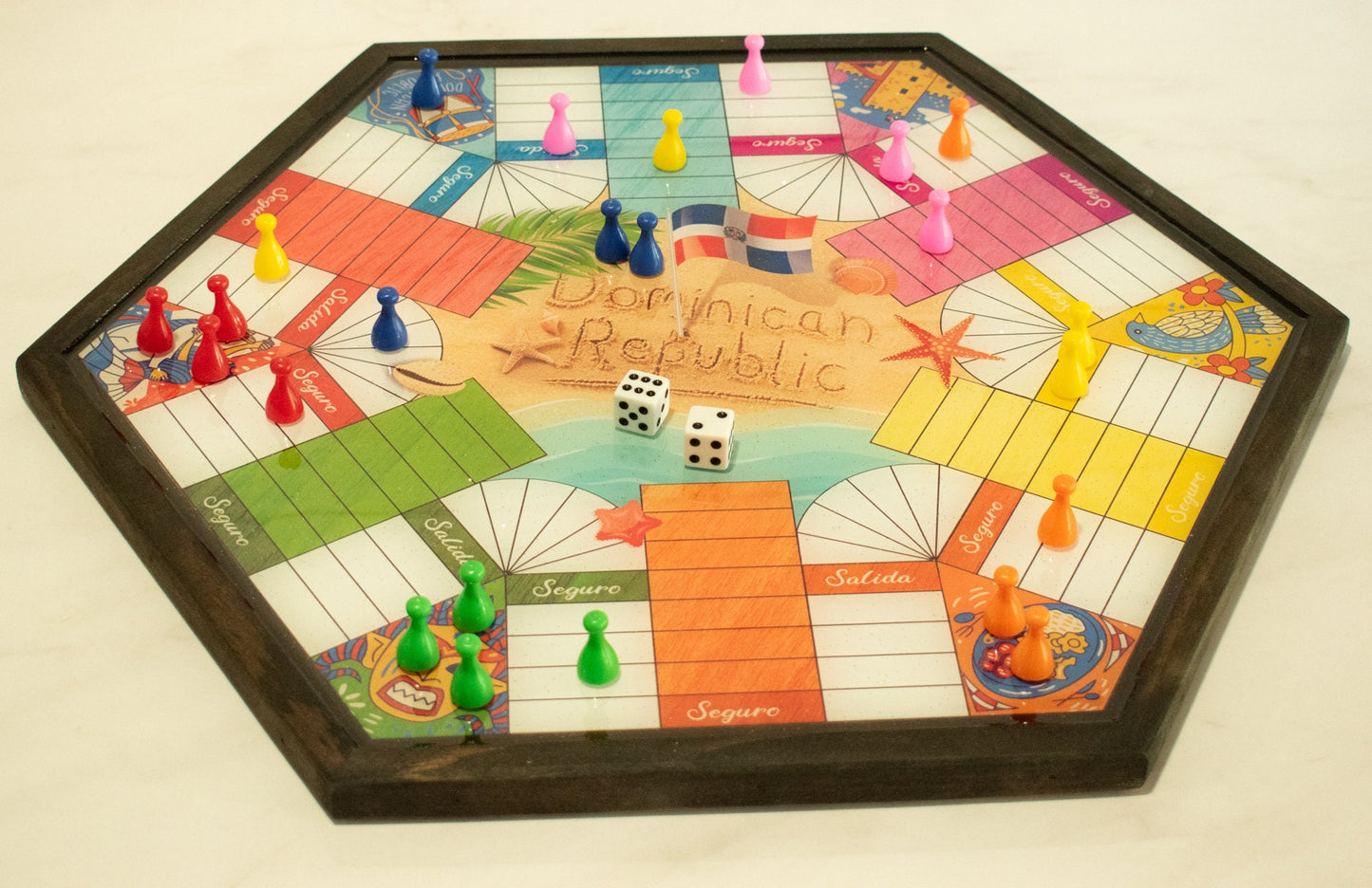 Parcheesi board for players