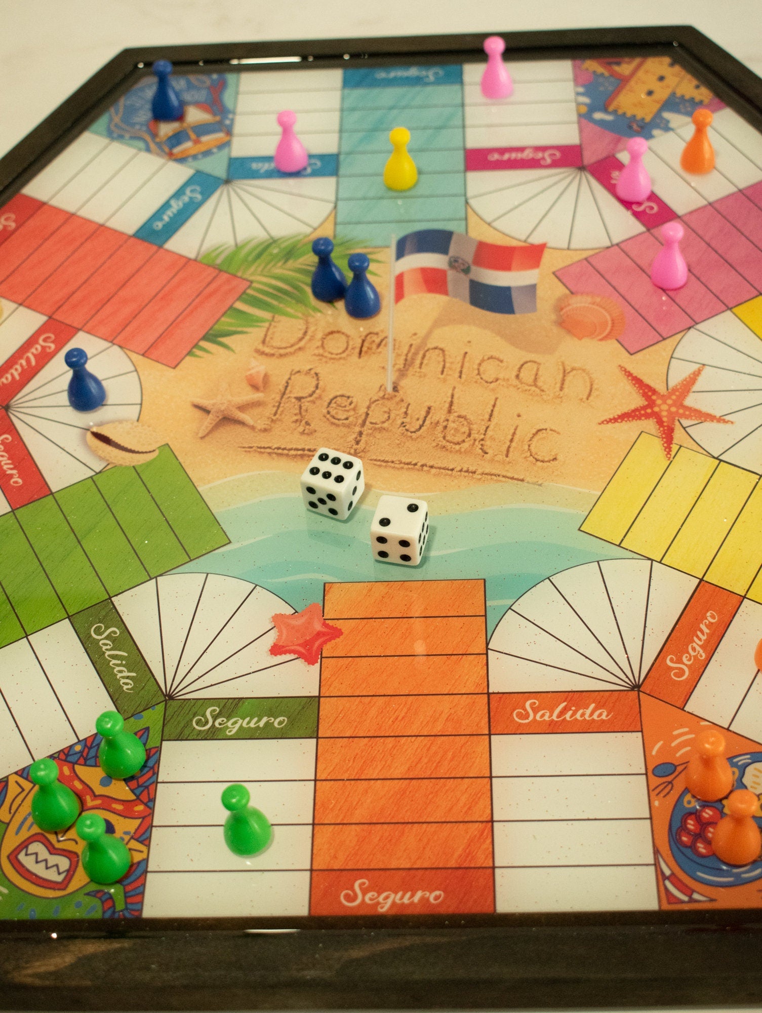 Parcheesi board for players