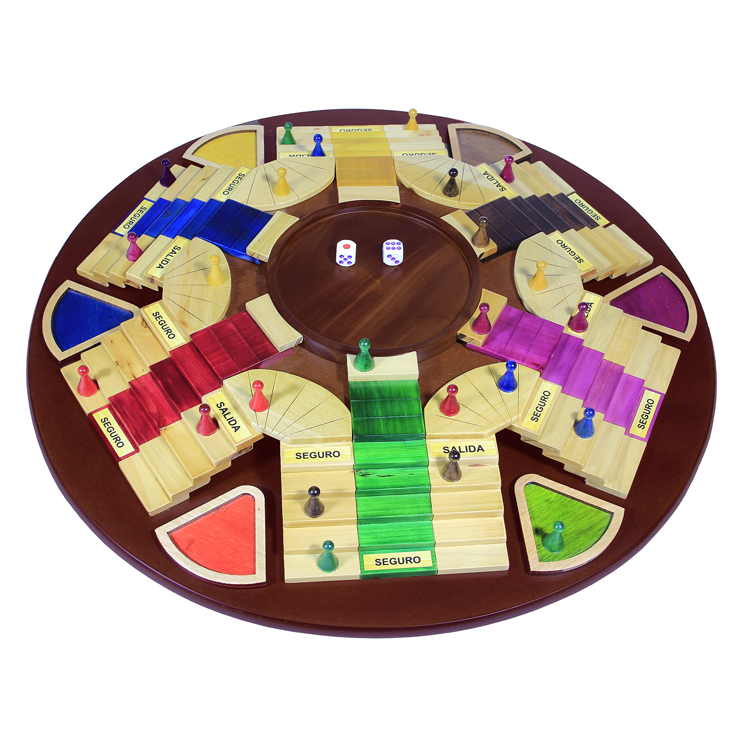 Buy parcheesi board game players parques colombiano puestos d parcheesi in spanish colombia gifts parquez juego de mesa colombiano para jugadores family games ludo board game for adults online at u