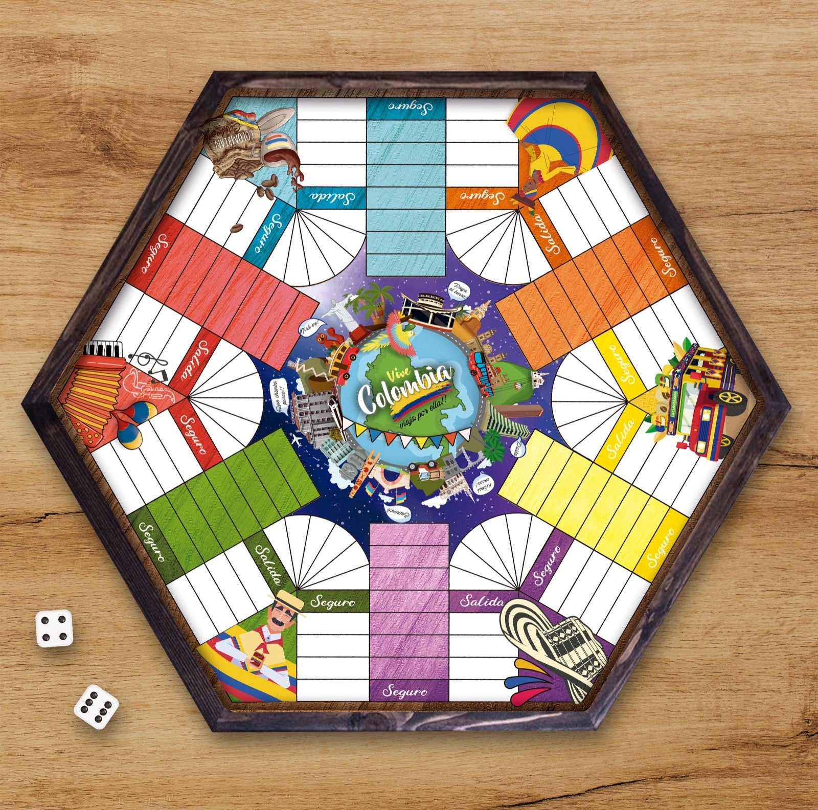 Parcheesi board for players