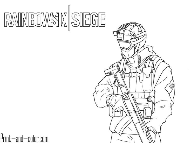 Rainbow six siege coloring page fuze spetsnaz coloring book pages colouring pages coloring pages