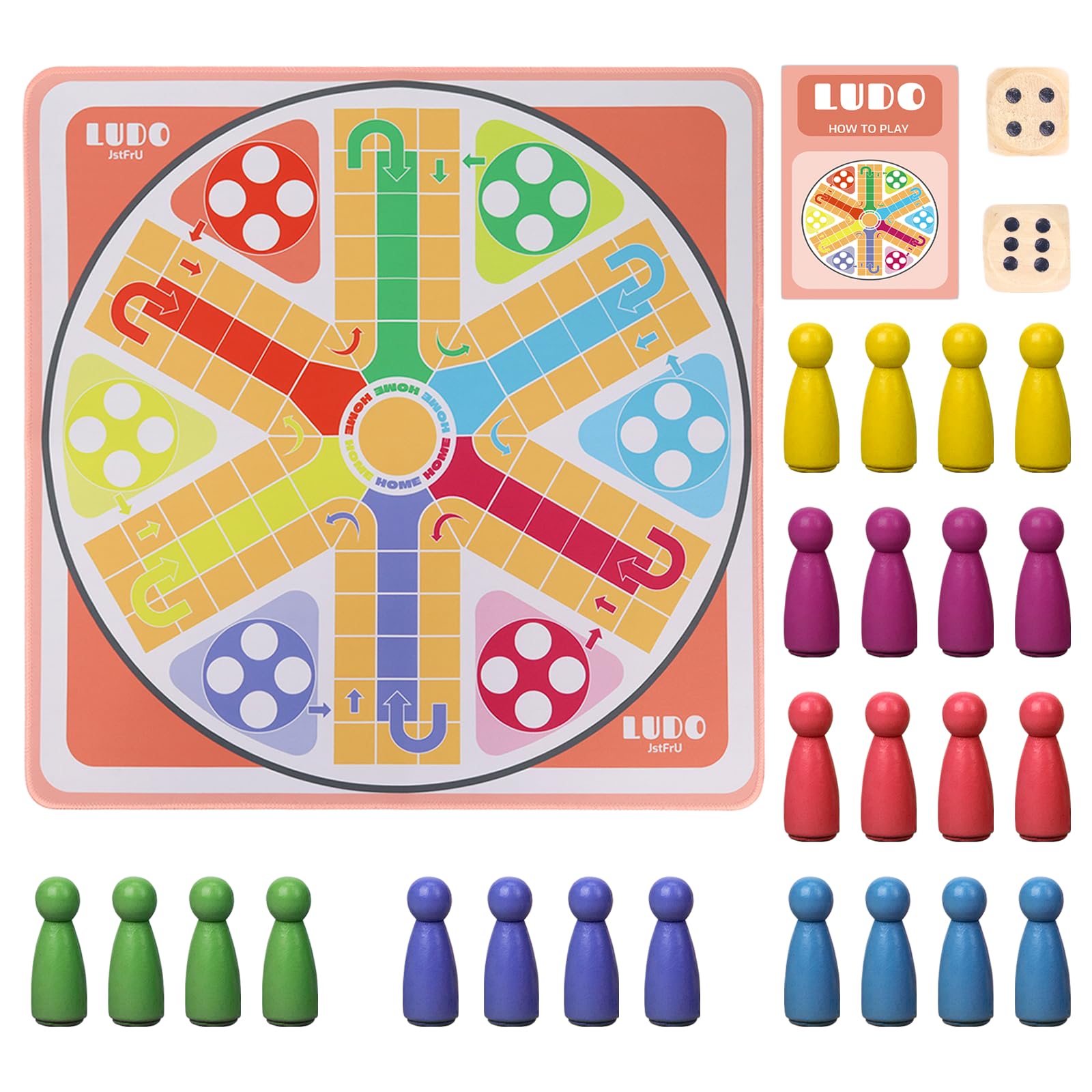 Buy inches ludo board game players ludo board game for adultsludo game for family gatheringparcheesi board games suitable for family gathering party night ludo instruction included online at u