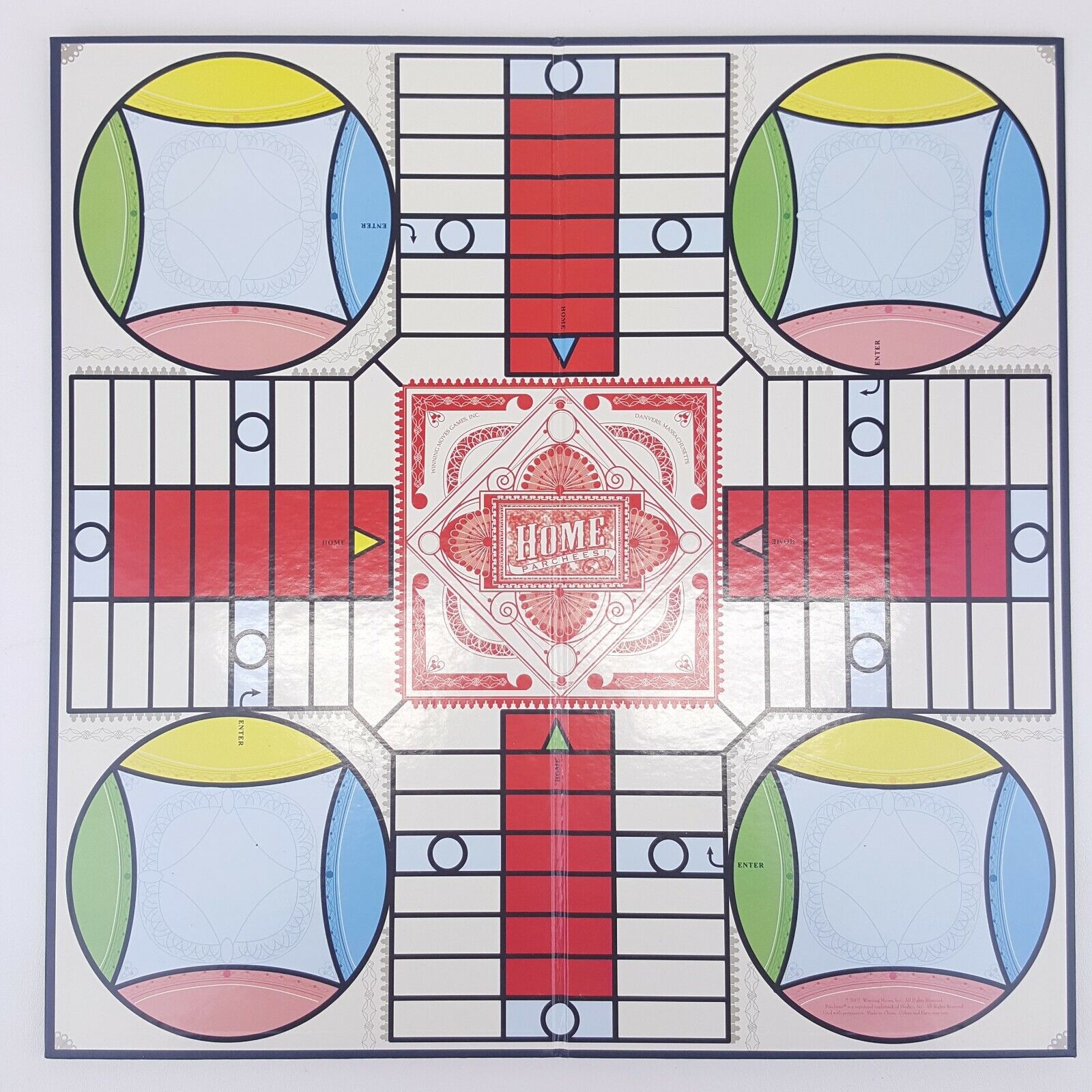 Classic parcheesi game board only replacement game part piece ludo jue de dada