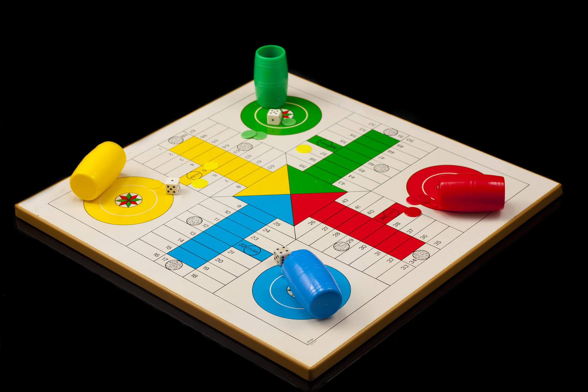 Parcheesi as a model for character emotions