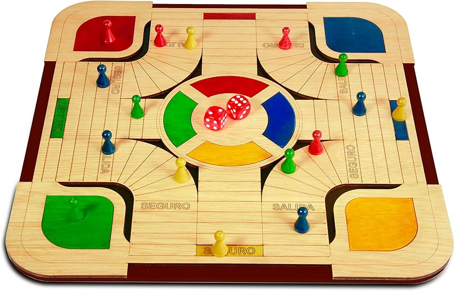 Wooden parcheesi board game parques colombiano juego de mesa para adultos parchis ludo game parchi toys games