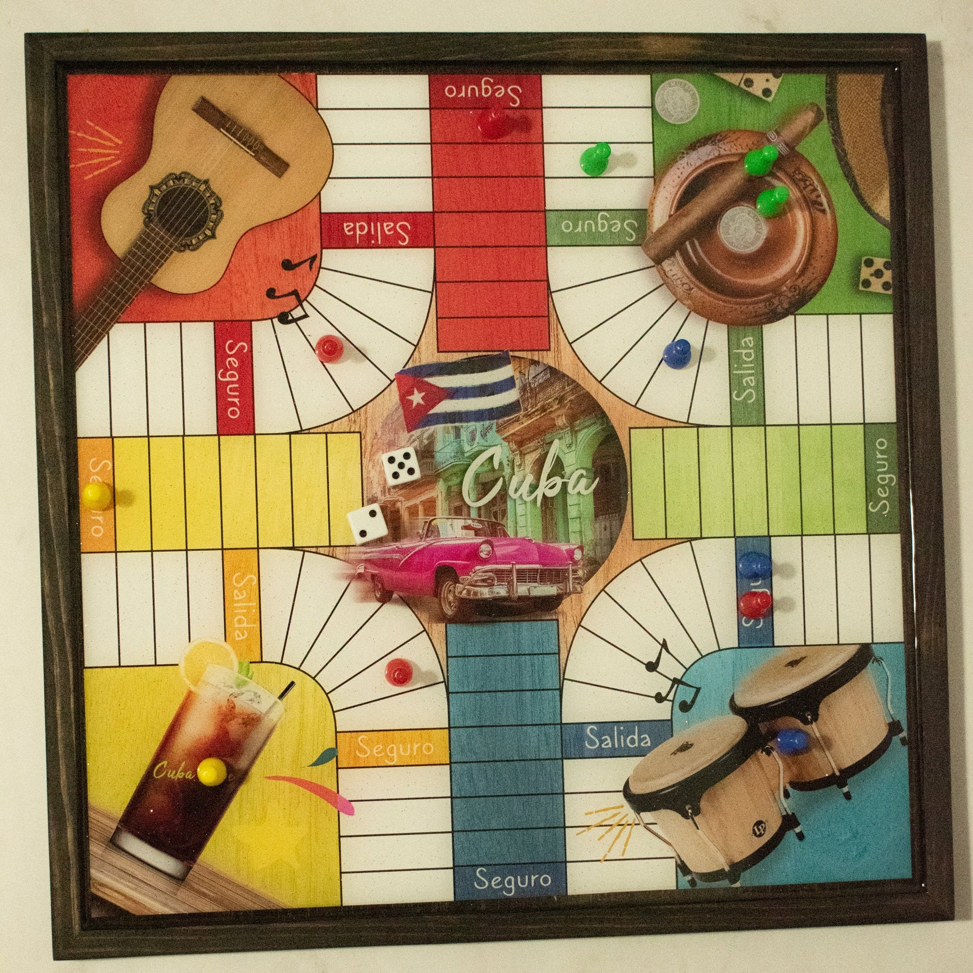 Parcheesi board for or players