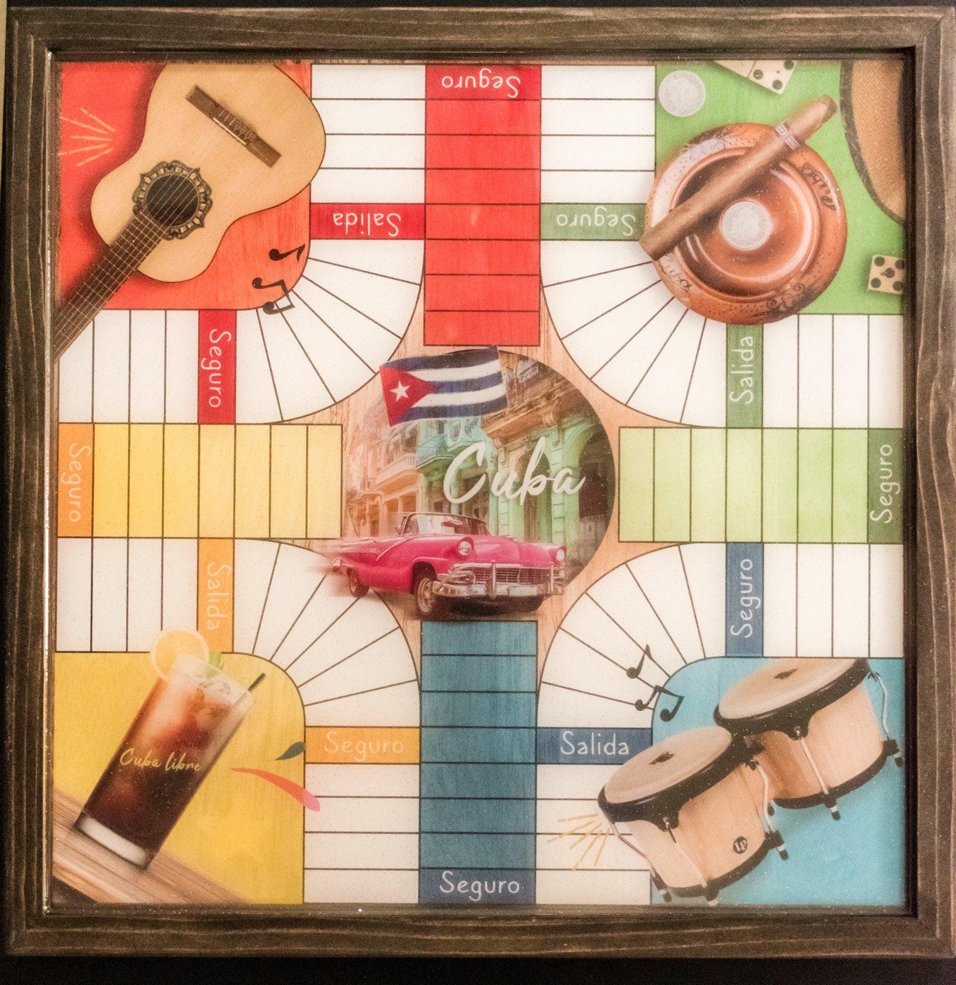 Parcheesi board for or players