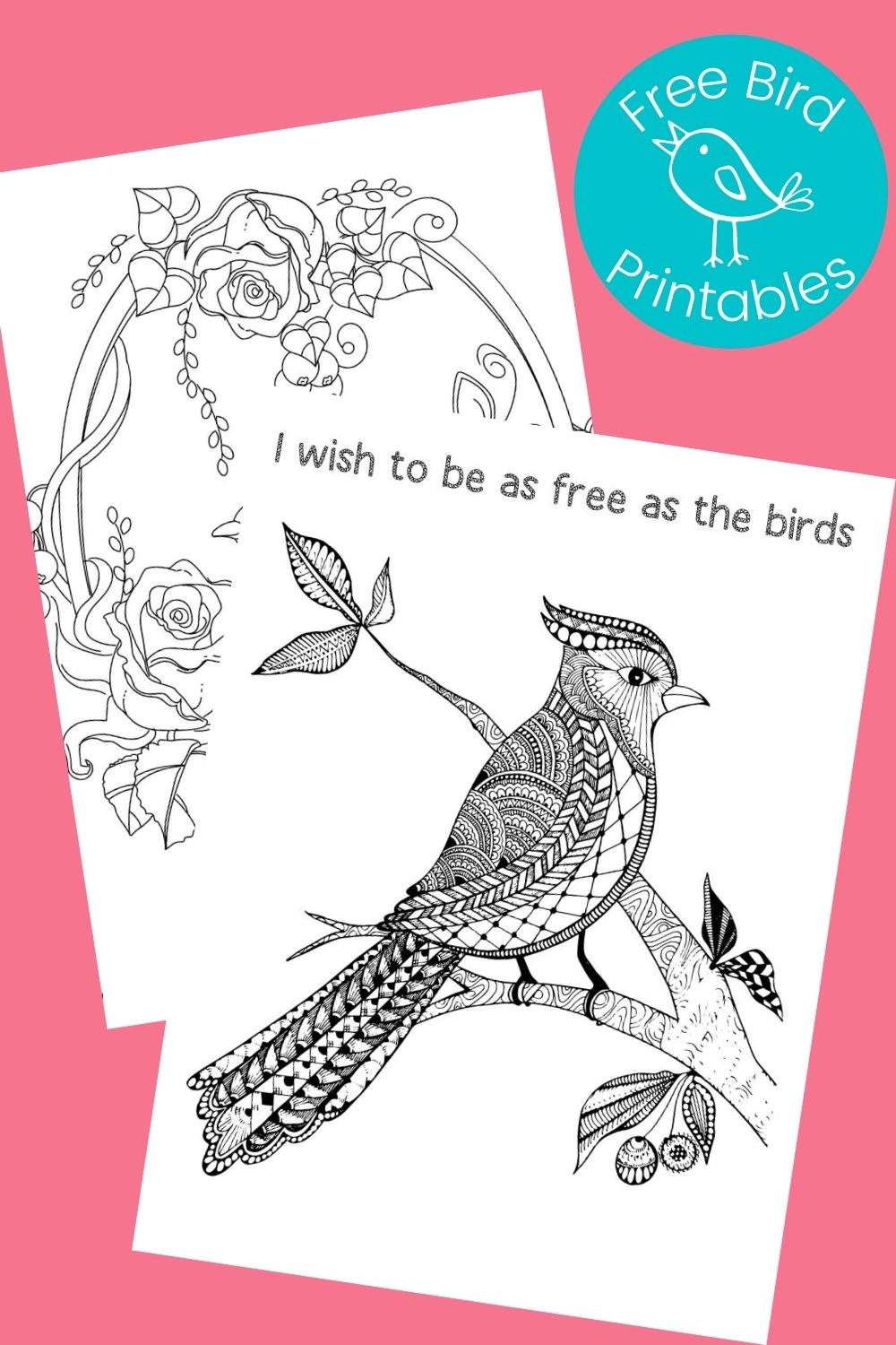 Free printable bird coloring pages