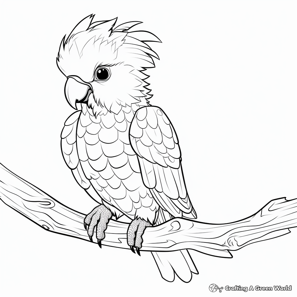 Parrot coloring pages