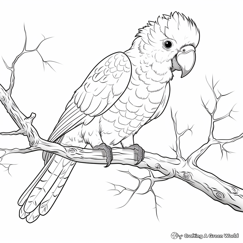 Parrot coloring pages