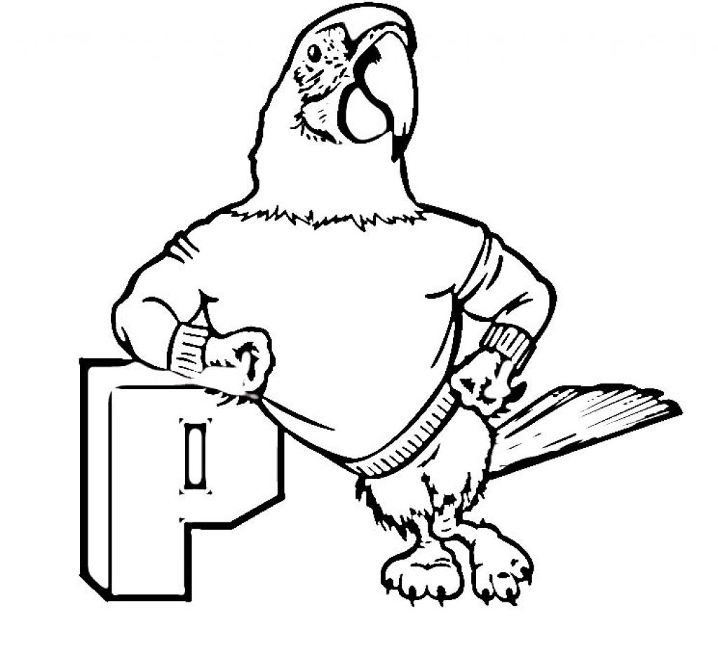 Free printable parrot coloring pages for kids