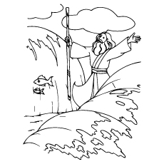 Moses coloring pages