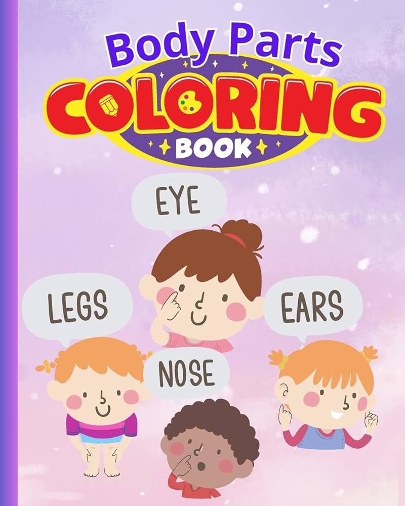 Body parts coloring book for kids activity book for children body parts coloring pages for kids to learn thy nguyen hong books