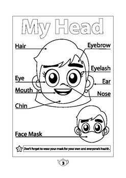 Printable body parts senses coloring book body parts senses coloring pages