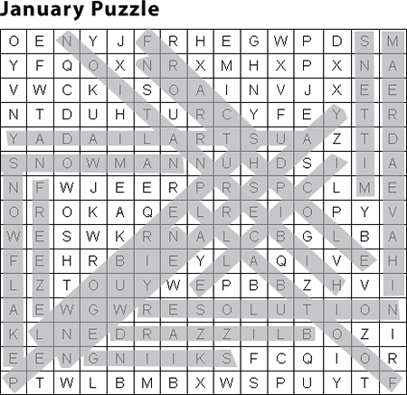 Word search puzzle answers education world