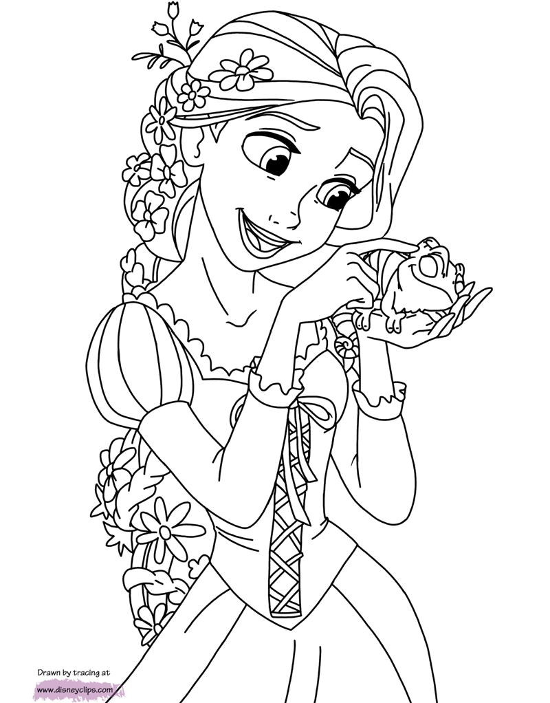 Printable tangled coloring pages