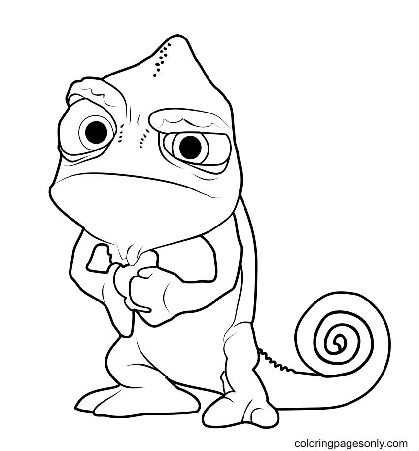 Angry pascal coloring page