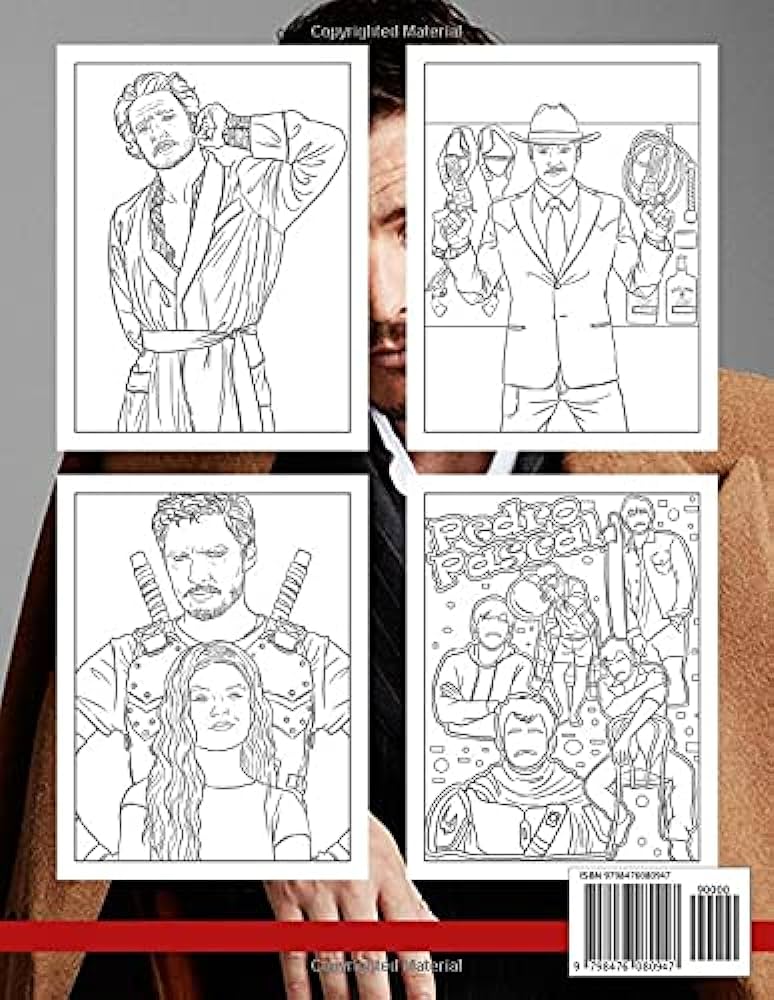 Pedro pascal coloring book lots of impressive coloring pages will make your day more colorful and interesting sato atsushi books