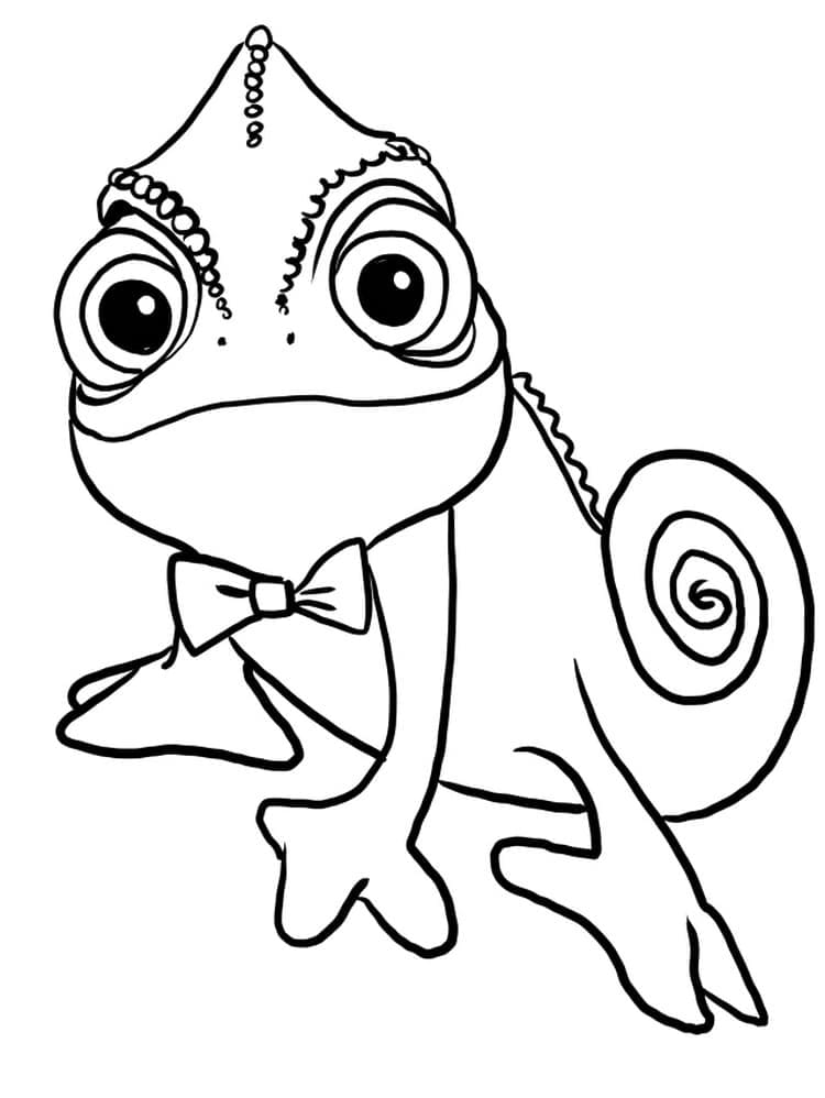 Chameleon coloring pages