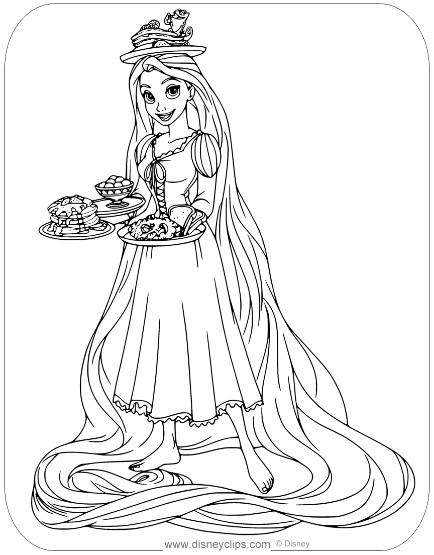 Printable tangled coloring pages