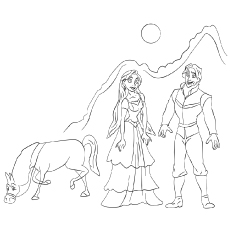 Beautiful rapunzel coloring pages for your little girl