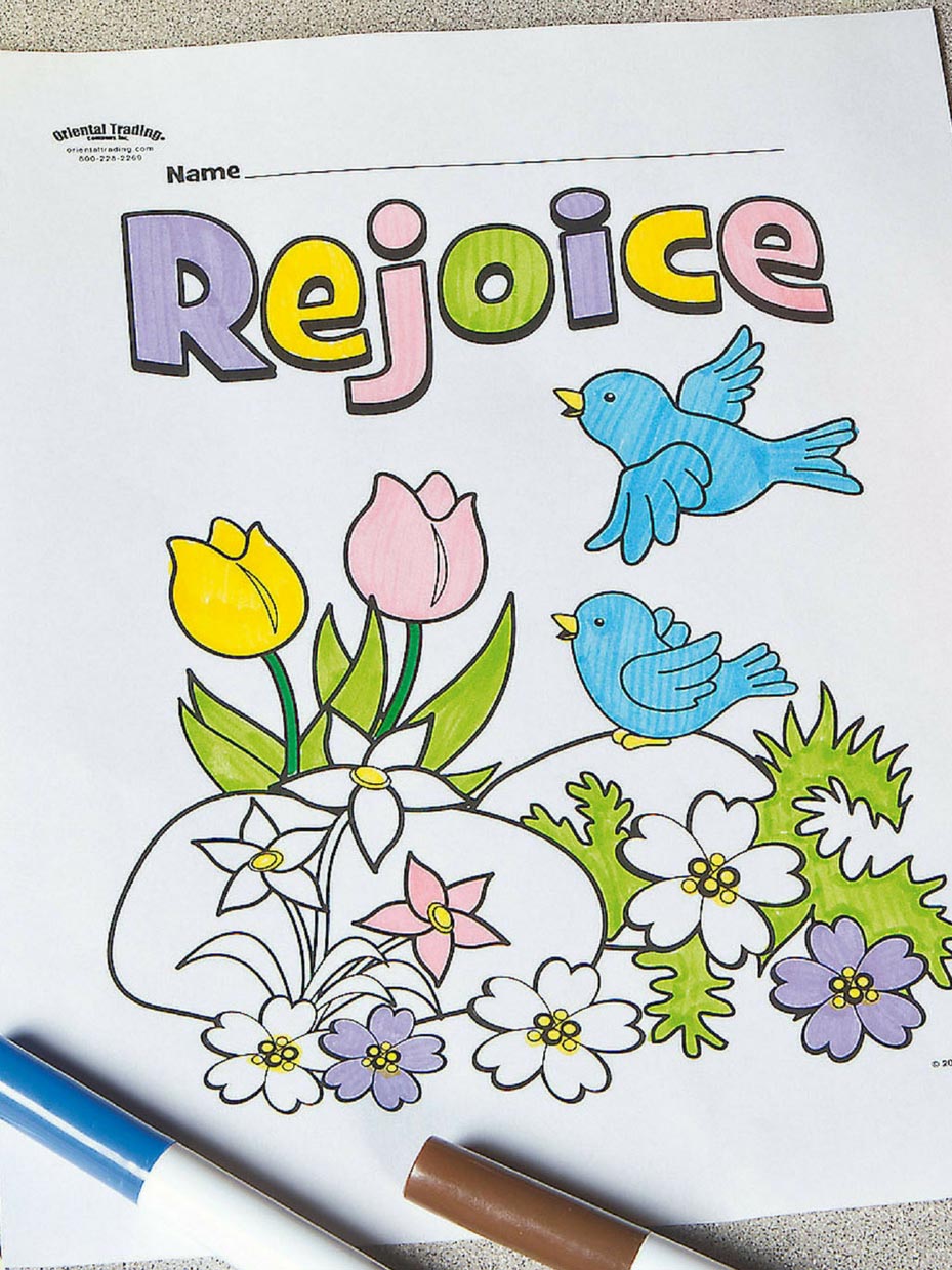 Free easter sunday school coloring pages