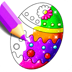 Easter eggs coloring book â apps no