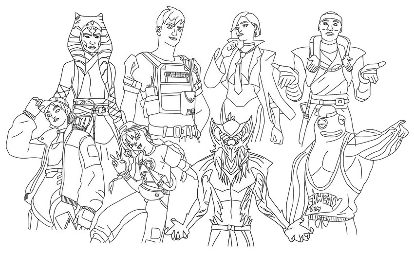 Coloring pages fortnite