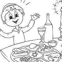 Its a passover seder coloring pages