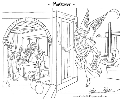Passover coloring page â catholic playground