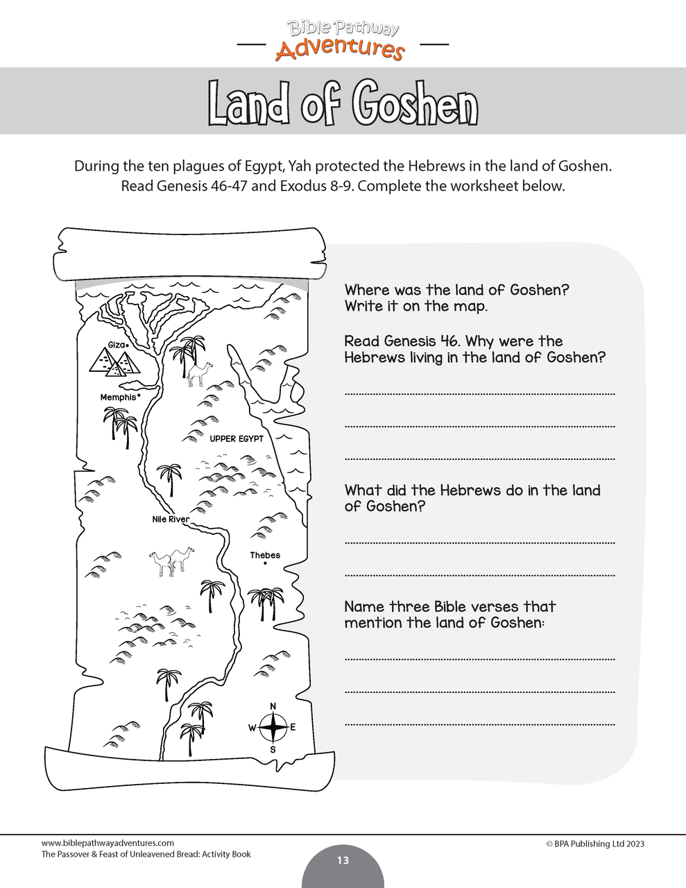 The passover and feast of unleavened bread activity book