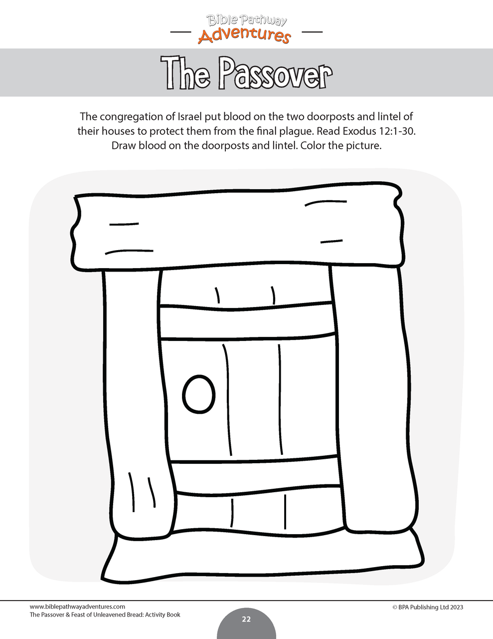 The passover and feast of unleavened bread activity book