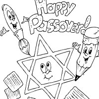 Happy passover coloring coloring pages