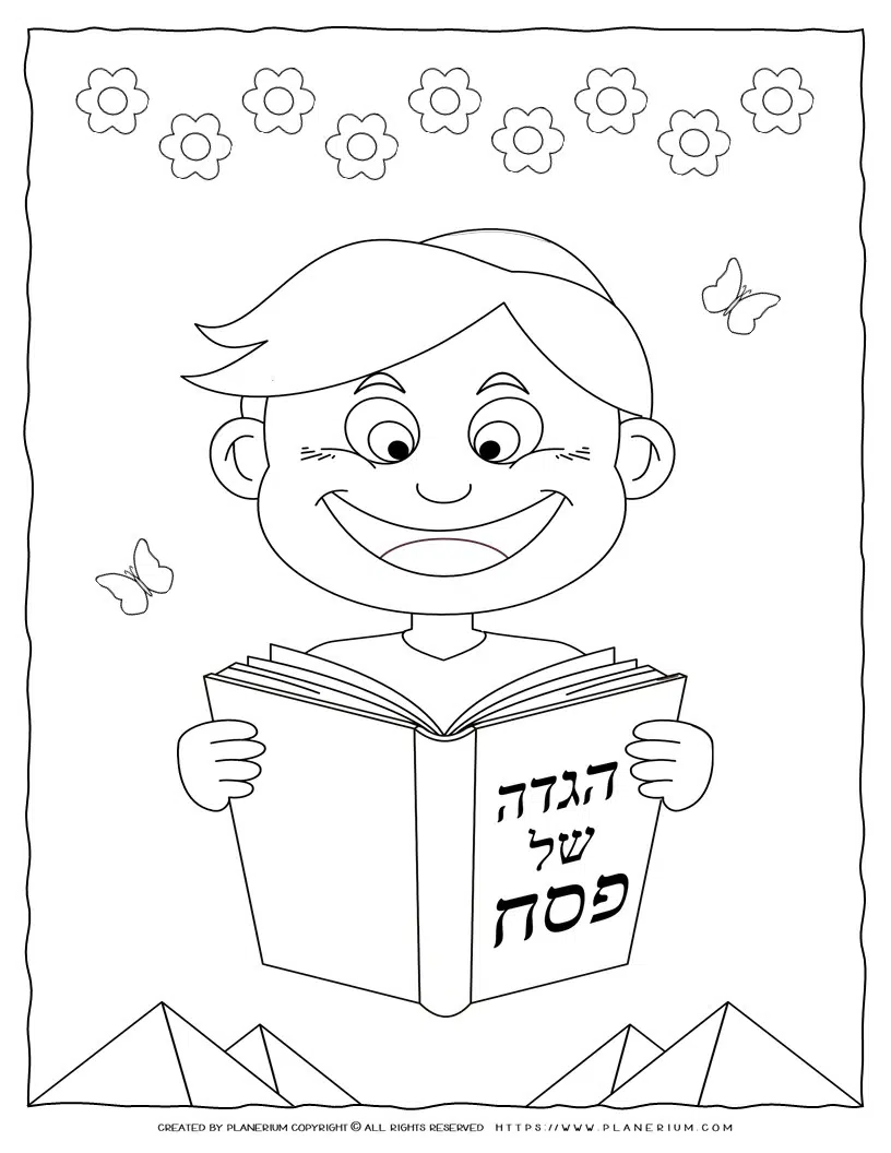 Passover coloring page