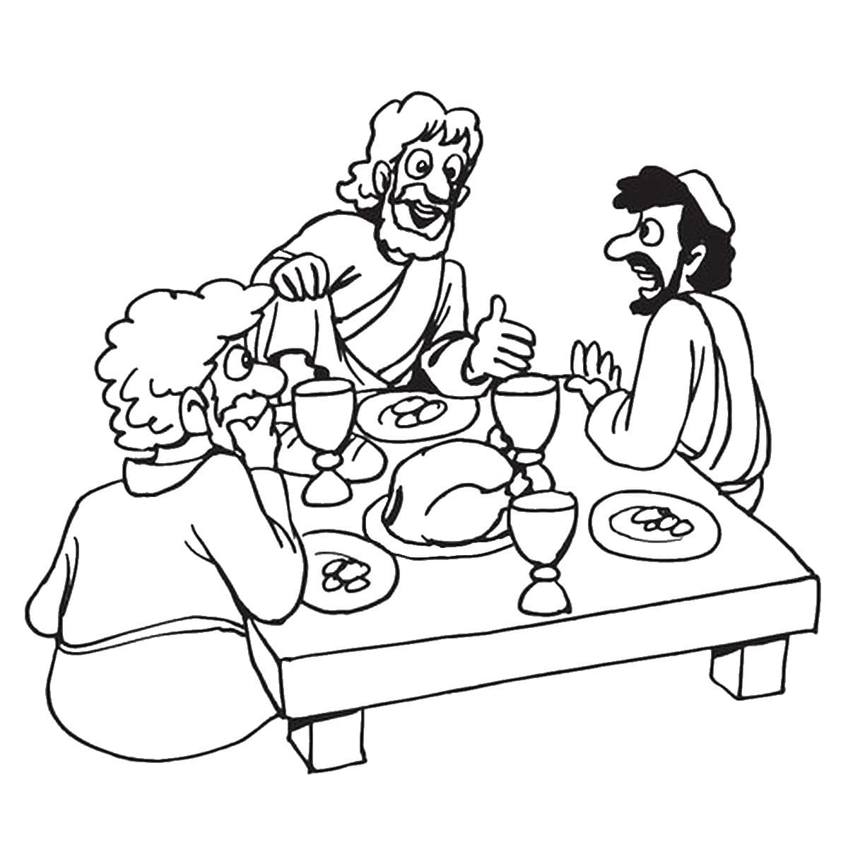 Passover poster coloring page