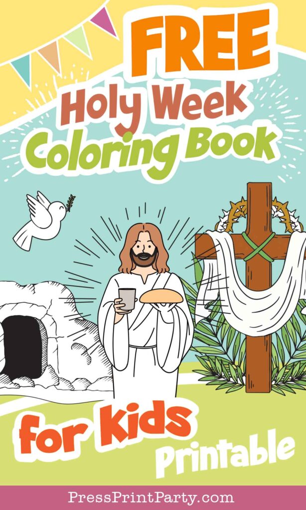 Free religious coloring pages for easter holy week