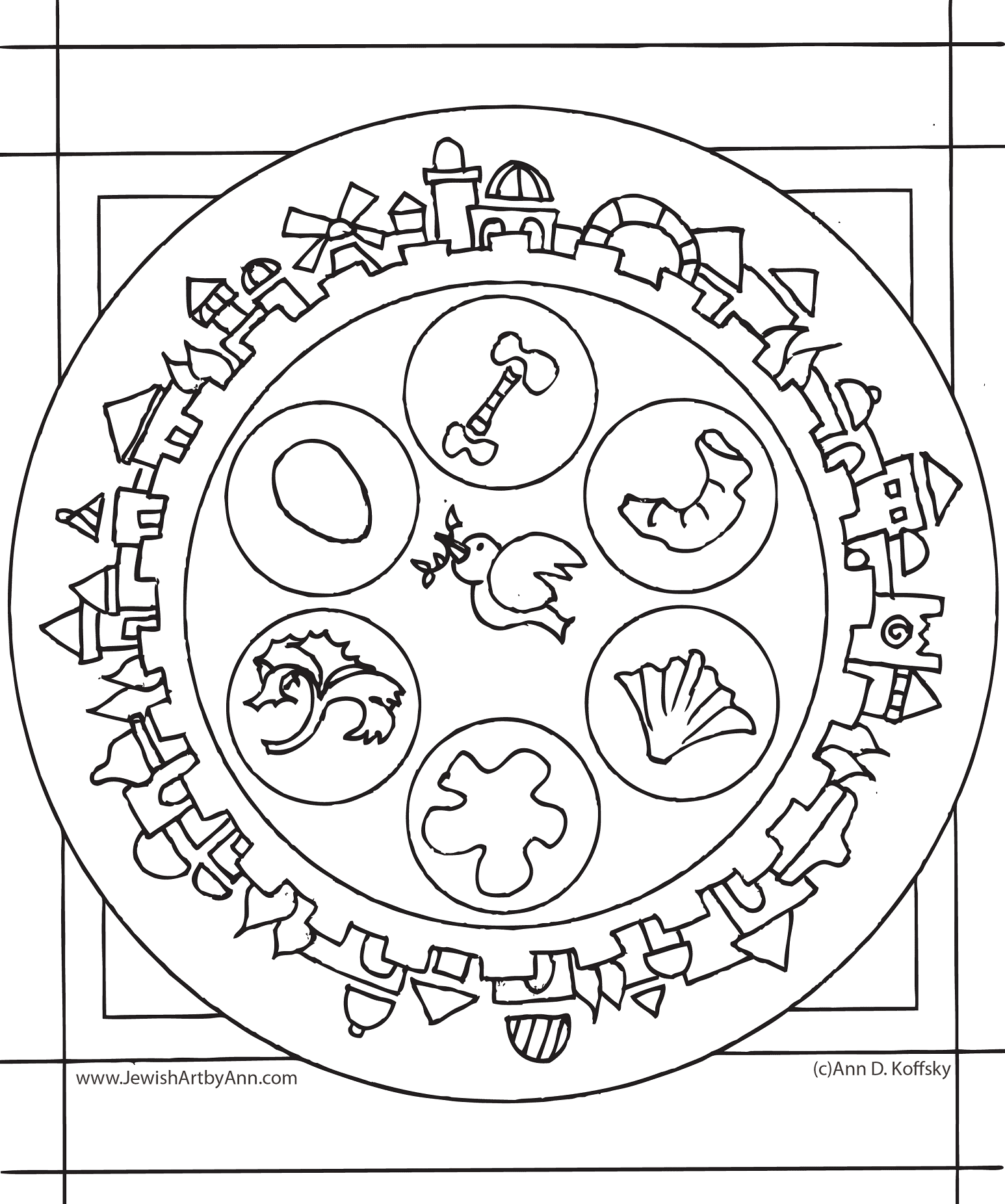 Passover coloring pages printable for free download