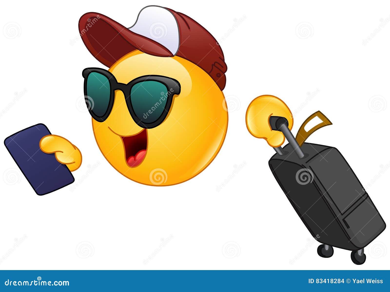 Emoji passport stock illustrations â emoji passport stock illustrations vectors clipart