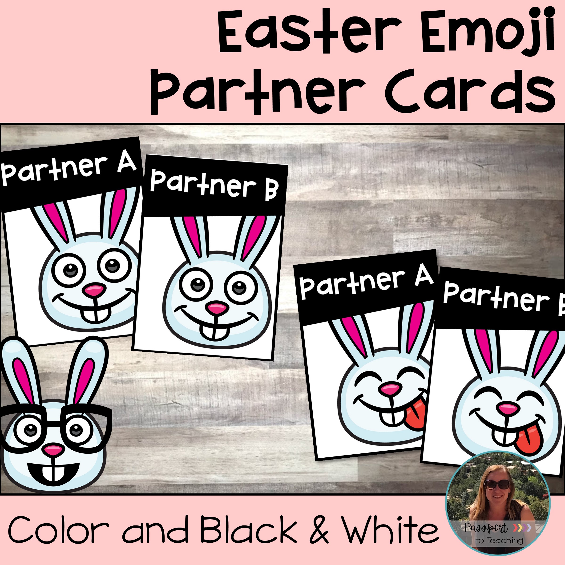 Easter partner pairing cards made by teachers