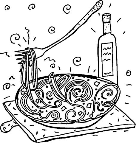 Italian spaghetti coloring page free printable coloring pages coloring pages free printable coloring pages printable coloring pages