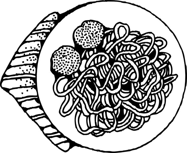 Pasta coloring pages